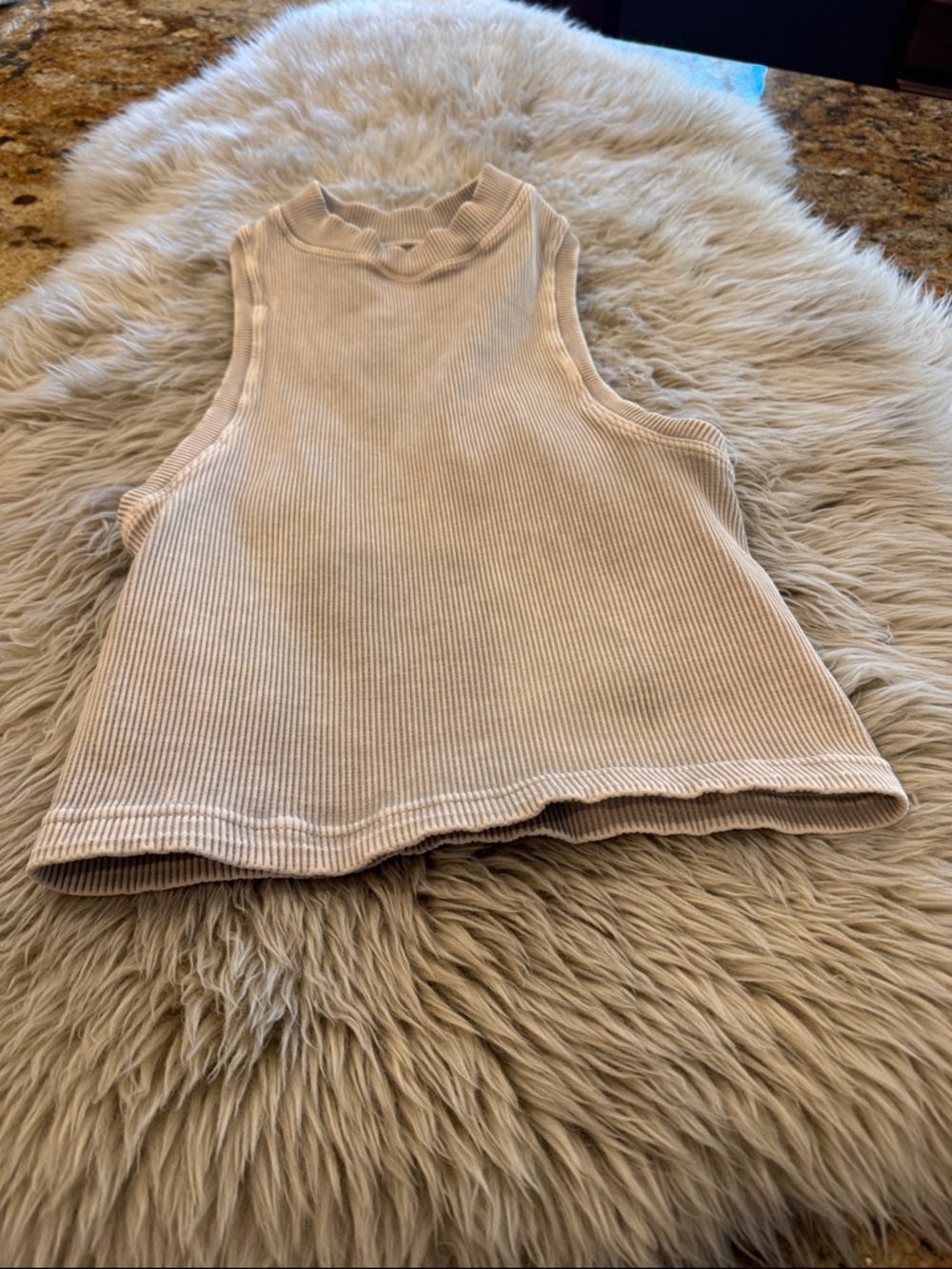 FP Movement Happiness Runs tank top.. beige color size M/L. Like new!